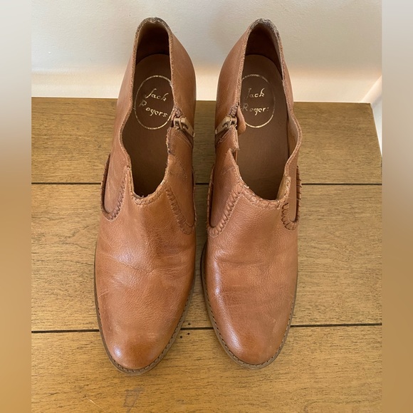 Jack Rogers Brown Leather Booties. Size 10 - Picture 3 of 5